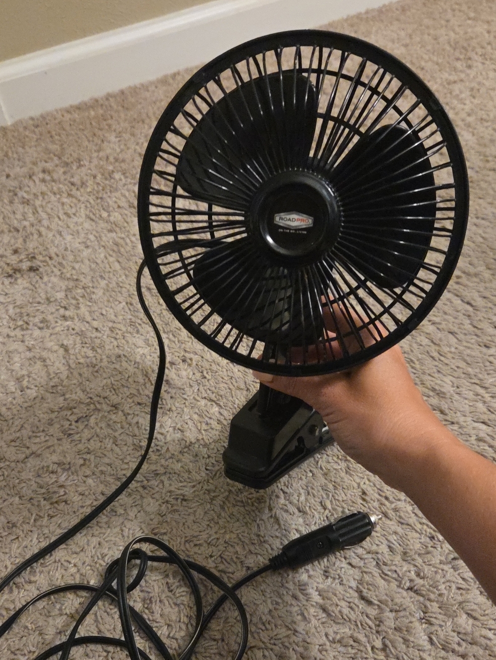 Black Clip-On USB Fan For The Road!